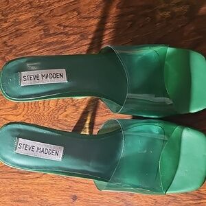 Steve Madden Emerald Green Mules
